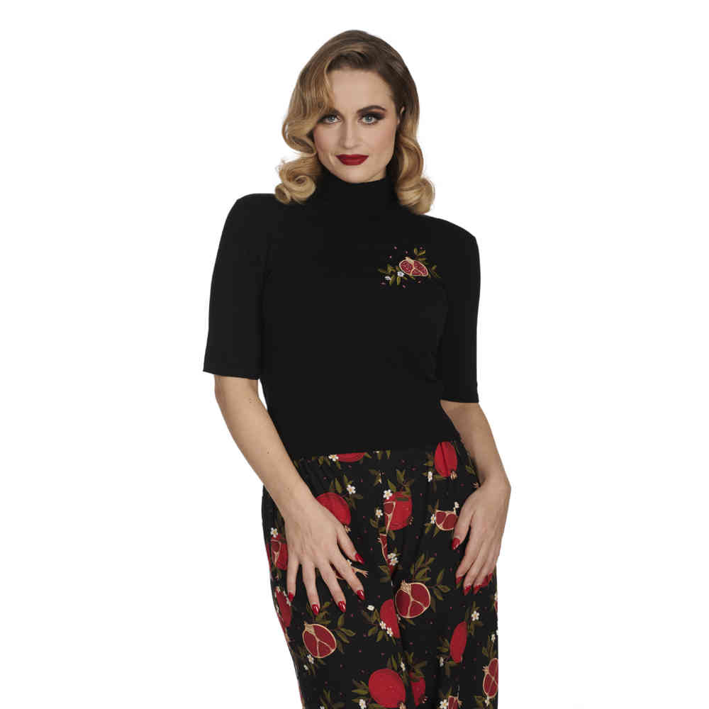 Banned - Pomegranate Poloneck Polo hemd - Schwarz